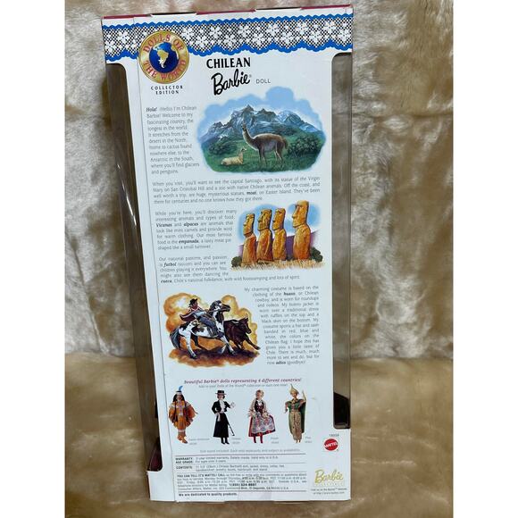 Mattel Chilean Barbie Collector Edition Dolls of the World 2012 NEW old stock - Picture 7 of 7